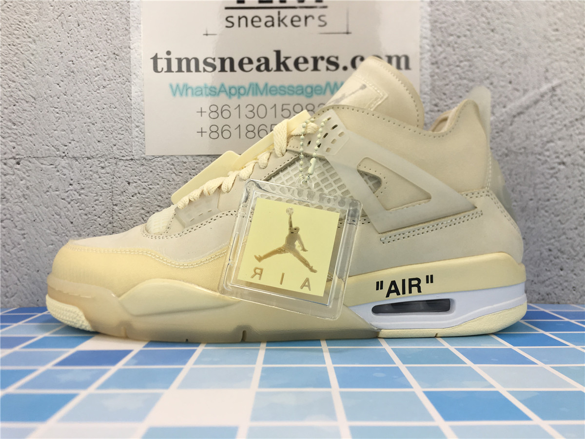 GX batch Off-White x Wmns Air Jordan 4 SP Sail CV9388-100
